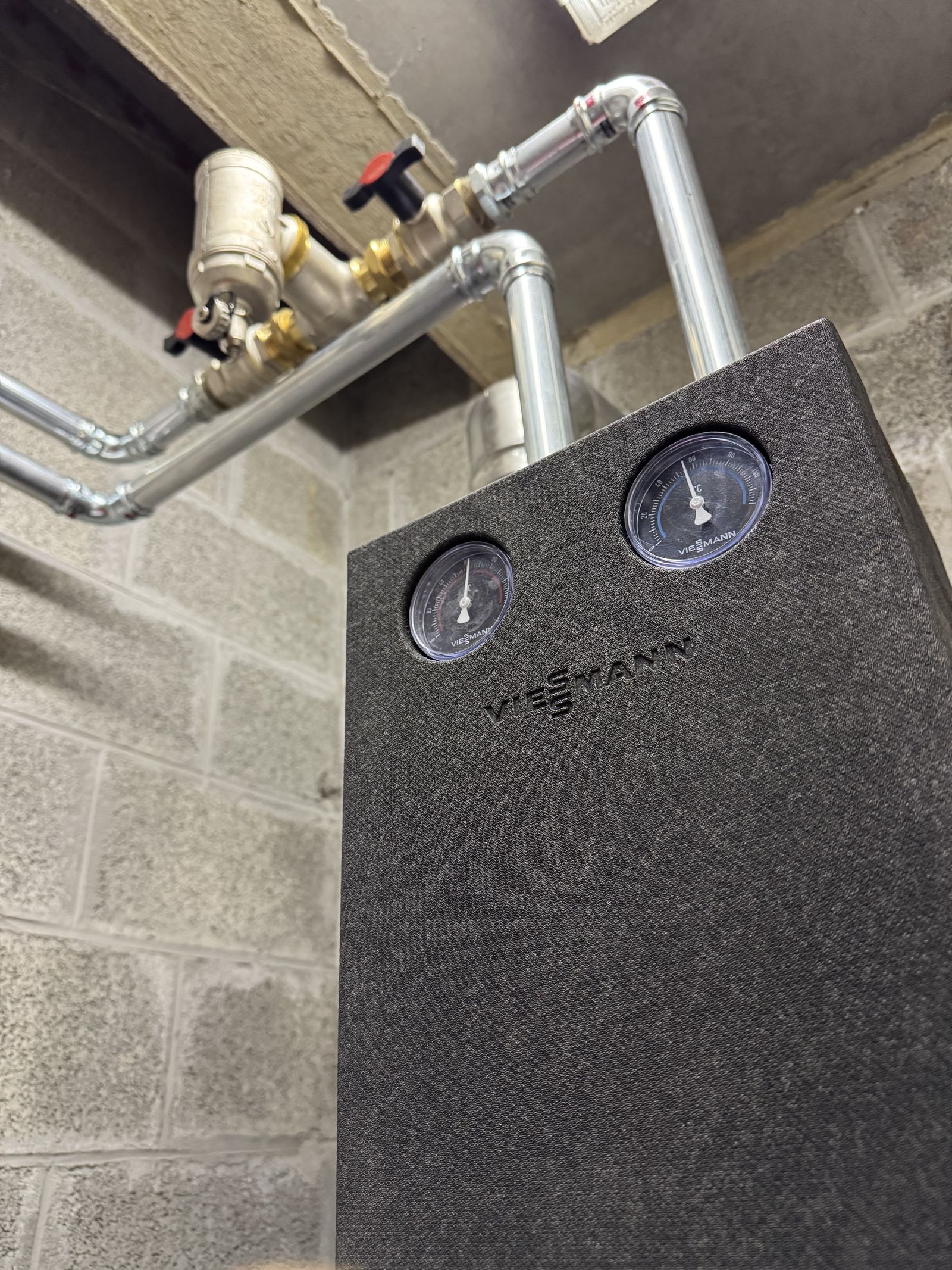 Chaufferie Viessmann — détail hydraulique